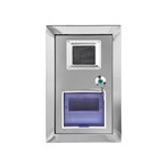 Caja de medidor empotrada en pared de acero inoxidable para exteriores