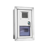Caja de medidor empotrada en pared de acero inoxidable para exteriores