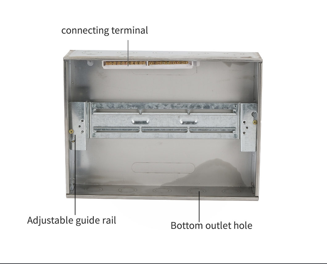 Caja de acero inoxidable empotrada en la pared para interruptor de circuito de aire