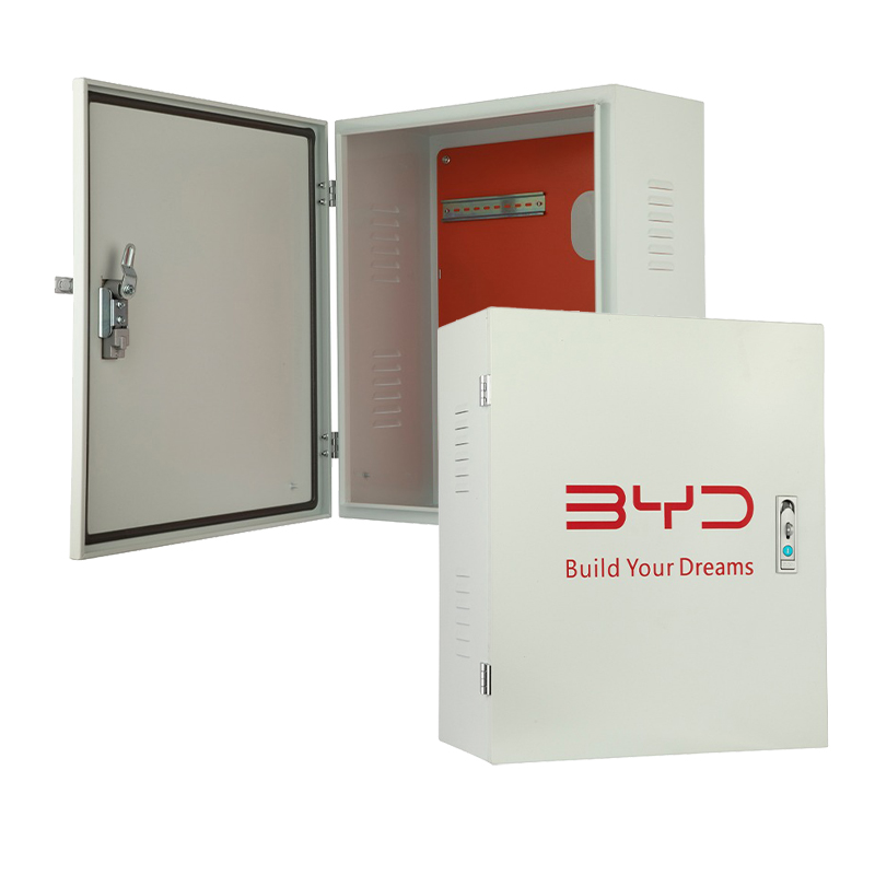 Caja de cargador para vehículos eléctricos con soporte de montaje