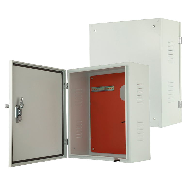 Caja de cargador para vehículos eléctricos con orificios pretroquelados