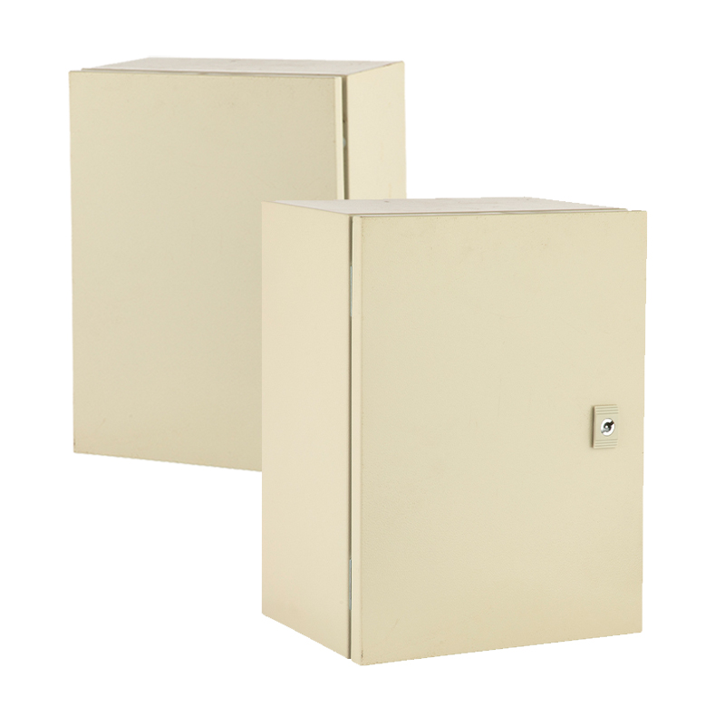 Armario eléctrico exterior con puerta con cerradura