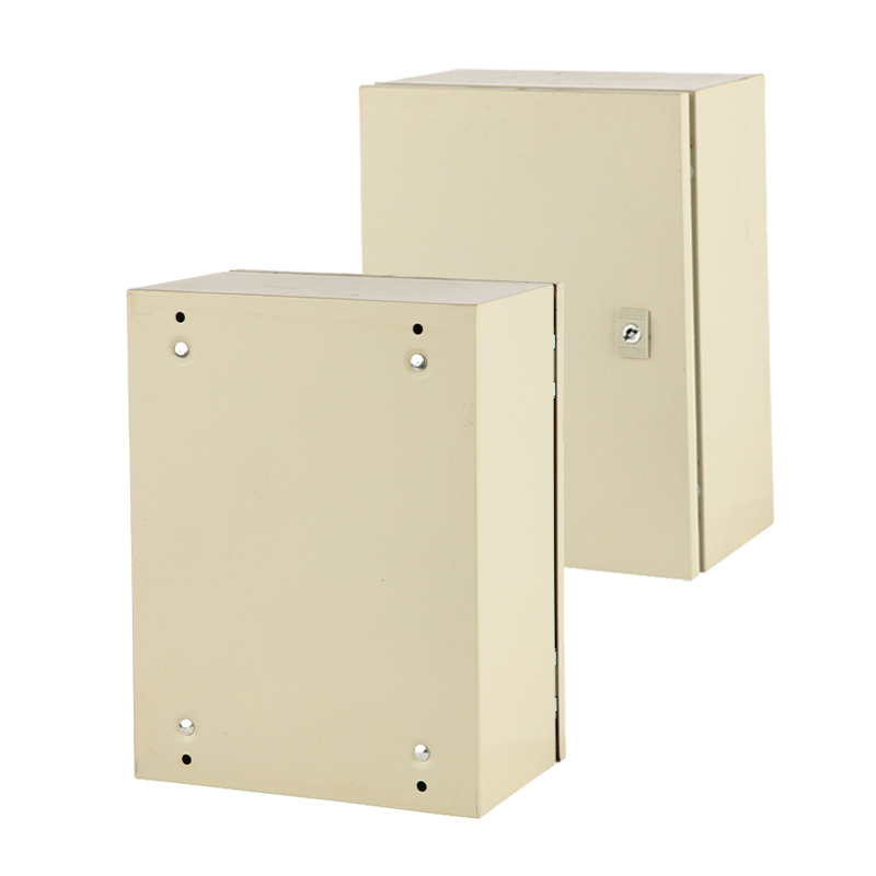 Caja de acero con recubrimiento en polvo para protección contra la corrosión
