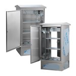 Rack de acero inoxidable con montaje vertical para PDU