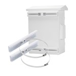 Caja de monitoreo exterior con orificios de montaje