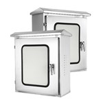 Armario de distribución de acero inoxidable de dos puertas