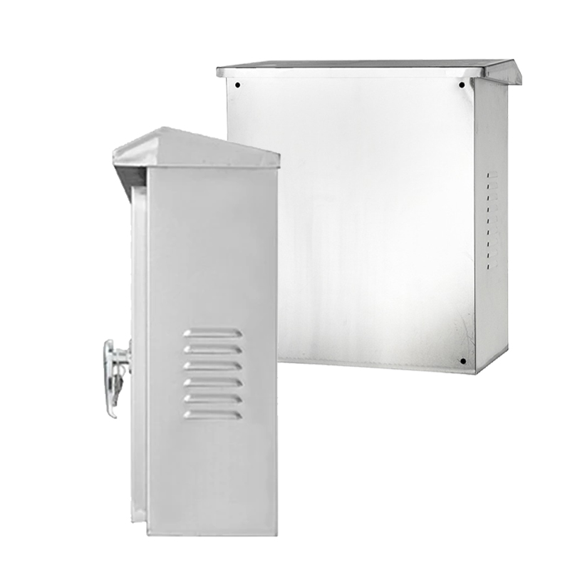 Caja de distribución de acero inoxidable con protección contra sobretensiones