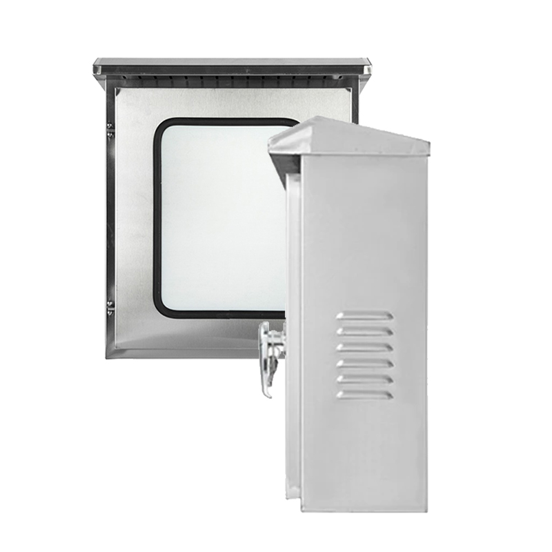 Caja de distribución de acero inoxidable con interruptor automático