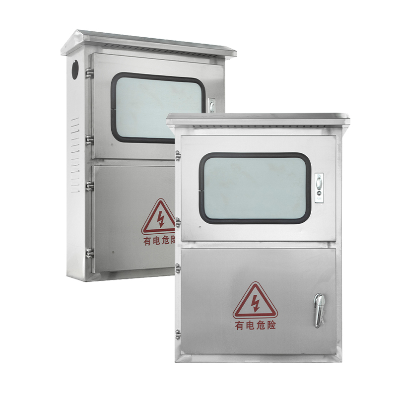 Caja de conexión a red fotovoltaica exterior de acero inoxidable