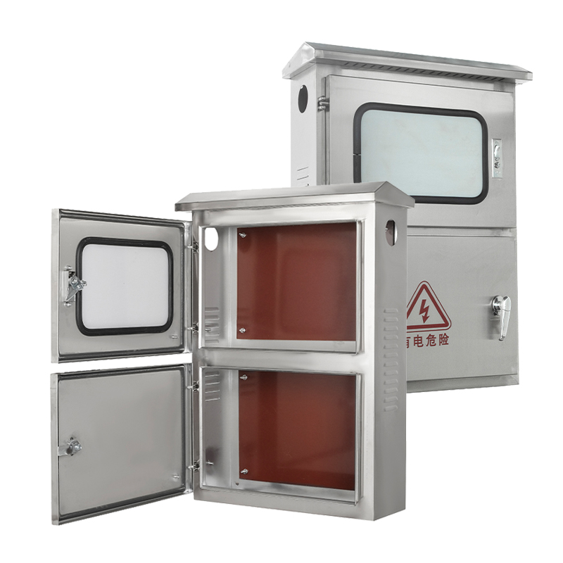 Caja fotovoltaica mural de acero inoxidable