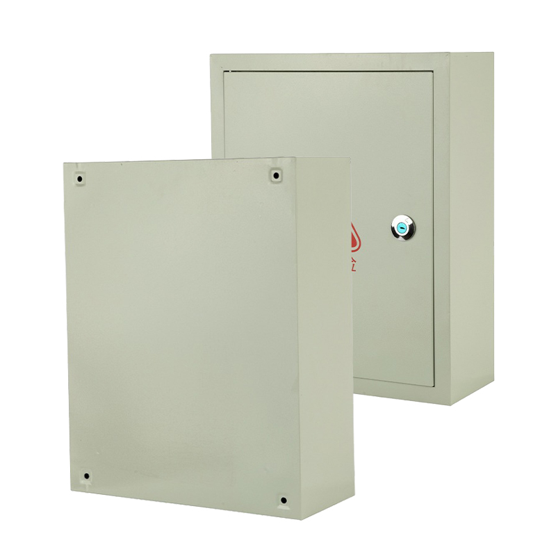 Caja eléctrica con orejetas de montaje para fijación a la pared