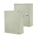 Caja eléctrica con orejetas de montaje para fijación a la pared