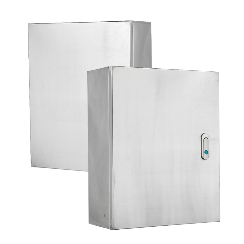 Caja estanca de acero inoxidable con cerradura