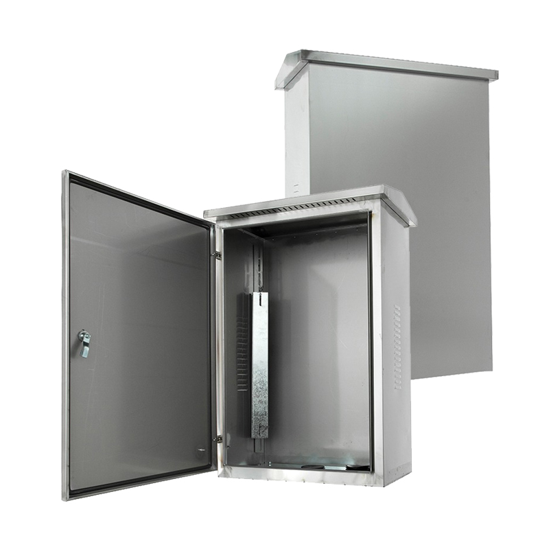 Caja de equipos de acero inoxidable para montaje en suelo para exteriores