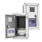 Caja de contador eléctrico mural de acero inoxidable