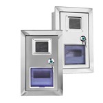 Caja de acero inoxidable empotrada en la pared para contador eléctrico