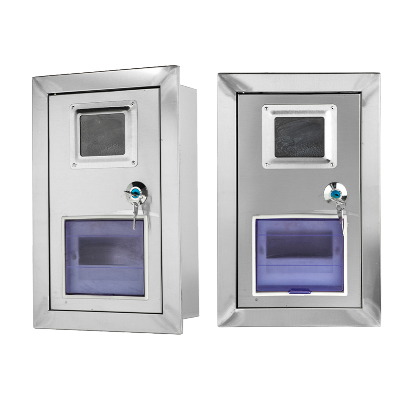 Caja de acero inoxidable para contador de electricidad de montaje en pared