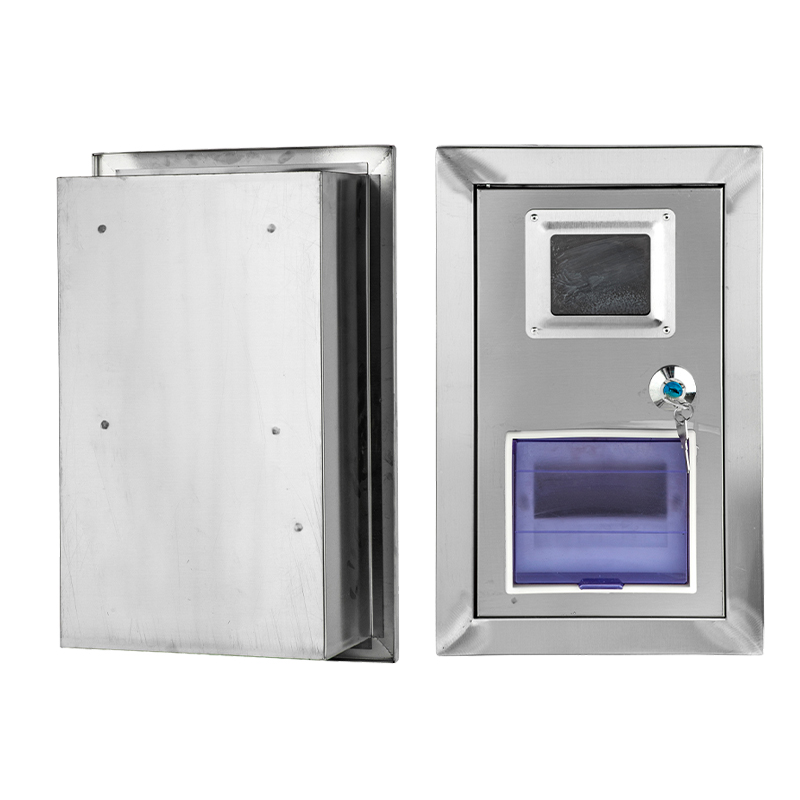 Caja de contador de acero inoxidable para montaje en pared para el hogar