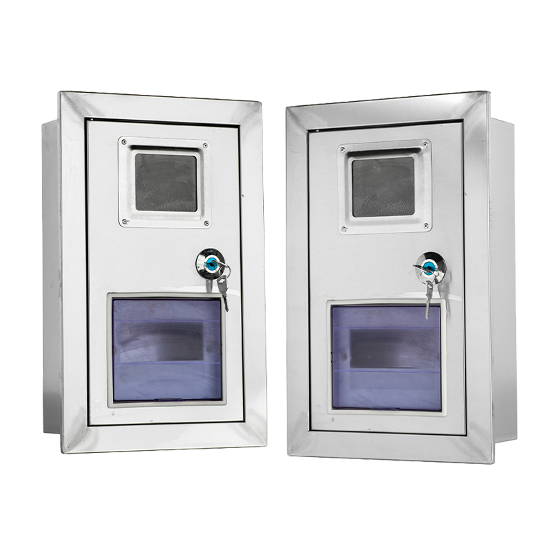 Caja de medidores comercial de acero inoxidable para montaje en pared