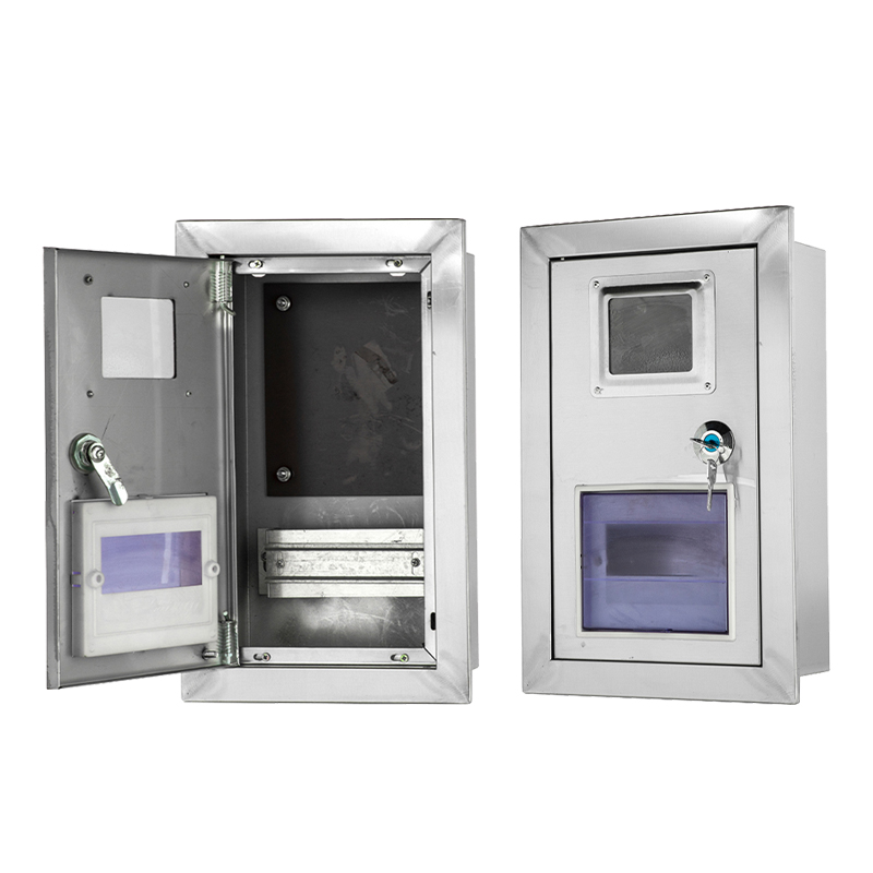 Caja de medidores de distribución de acero inoxidable montada en la pared