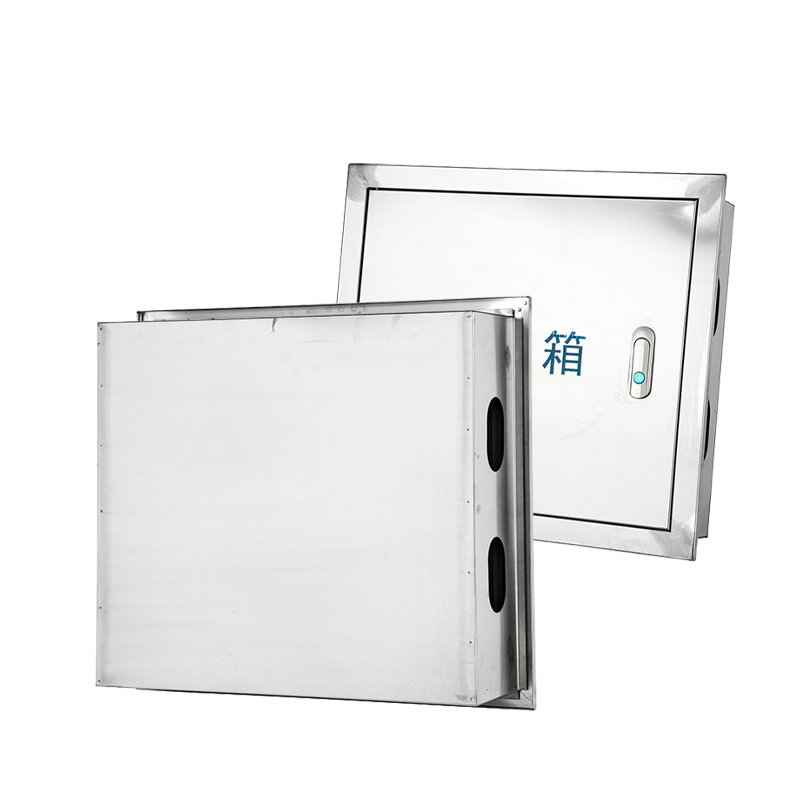 Caja de contador de agua de acero inoxidable a tierra